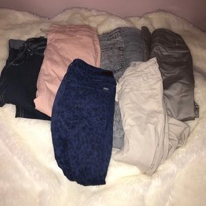 7 jeans lot sizes 3 , 4 , 5 blue gray khaki